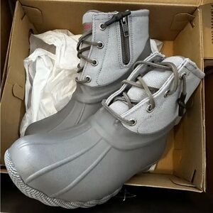 Sperry Saltwater Rubber Dip Boots Women size 5